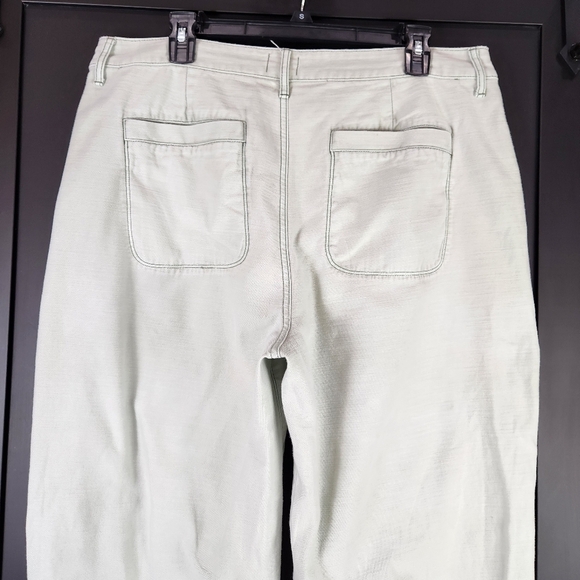 J.Crew Garment Dyed Foundry High Rise Straight Leg Crop Light Green / AP392 - Picture 4 of 7